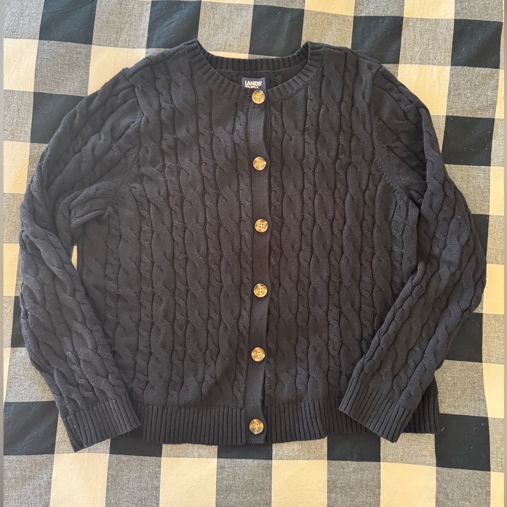 Lands’ End Cotton Drifter Cardigan